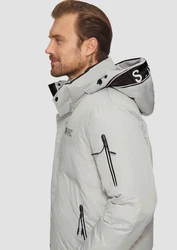 s.Oliver Allwetterjacke Blouson Grau/Hellgrau