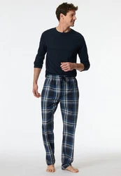 Schiesser Pyjamahose Blau/Dunkelblau/Hellblau