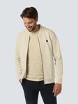 NO EXCESS Sweater mit Bomberkragen Beige/Khaki/Braun