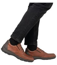 Rieker Halbschuhe Schnürschuh Braun/Beige
