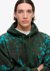 Superdry Kapuzensweatshirt Utility Camo Logo Loose Hood grün