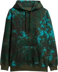 Superdry Kapuzensweatshirt Utility Camo Logo Loose Hood grün