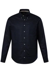 JP1880 Businesshemd Langarm Buttondown-Kragen Modern Fit Dunkelblau/Hellblau/Schwarz