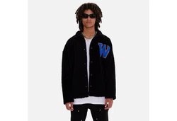 COFI Casuals Winterjacke Oversize Jacke Teddy Schwarz/Braun