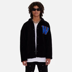 COFI Casuals Winterjacke Oversize Jacke Teddy Schwarz/Braun