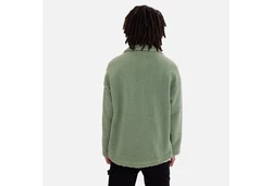 COFI Casuals Winterjacke Oversize Jacke Teddy Dunkelgrün/Grün/Neonfarben/Gelb
