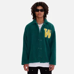 COFI Casuals Winterjacke Oversize Jacke Teddy Grün/Dunkelgrün