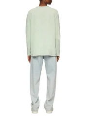 QS Langarmshirt Longsleeve Hellgrün/Hellblau/Grün