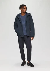 QS Allwetterjacke Winterjacke mit Kapuze Dunkelblau