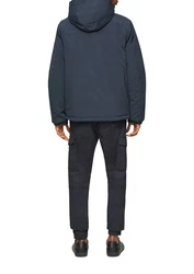 QS Allwetterjacke Winterjacke mit Kapuze Dunkelblau