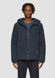 QS Allwetterjacke Winterjacke mit Kapuze Dunkelblau