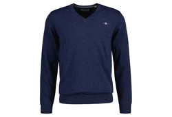 Gant Strickpullover Classic Cotton V-Neck navy/rot/wei
