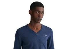 Gant Strickpullover Classic Cotton V-Neck navy/rot/wei