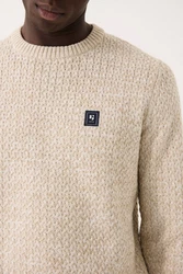 Garcia Pullover Khaki/Beige/Weiß/Silber