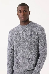 Garcia Pullover Grau/Rot/Hellblau