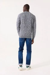 Garcia Pullover Grau/Rot/Hellblau