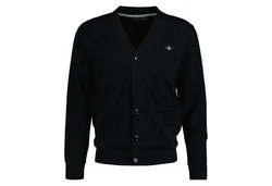 GANT Strickjacke Classic V-Cardigan Schwarz