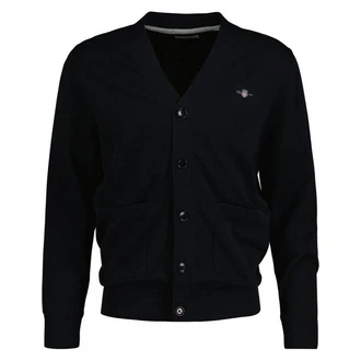 GANT Strickjacke Classic V-Cardigan Schwarz