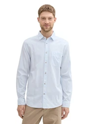 TOM TAILOR Hemd Hellblau/Blau