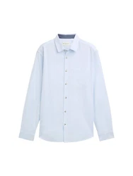TOM TAILOR Hemd Hellblau/Blau