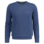 Gant Rundhalspullover Pique-Strickpullover Dunkelblau/Hellblau/Blau/Pastell Gant Rundhalspullover Pique-Strickpullover Dunkelblau/Hellblau/Blau/Pastell