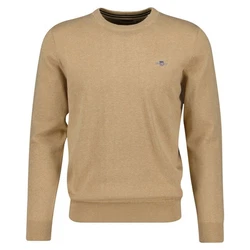 Gant Pullover CLASSIC COTTON C-NECK Khaki Melange/khaki melange