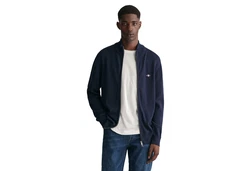 Gant Strickjacke CASUAL COTTON ZIP CARDIGAN Blau/blau