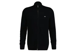 Gant Strickjacke CASUAL COTTON ZIP CARDIGAN Schwarz