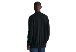 Gant Strickjacke CASUAL COTTON ZIP CARDIGAN Schwarz