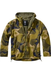 Brandit Allwetterjacke Windbreaker Frontzip (1-St) Dunkelgrün/Braun