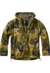 Brandit Allwetterjacke Windbreaker Frontzip (1-St) Dunkelgrün/Braun
