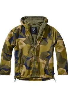 Brandit Allwetterjacke Windbreaker Frontzip (1-St) Dunkelgrün/Braun