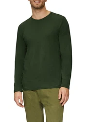 s.Oliver Langarmshirt Dunkelgrün/Grün