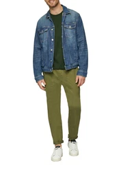 s.Oliver Langarmshirt Dunkelgrün/Grün