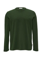 s.Oliver Langarmshirt Dunkelgrün/Grün