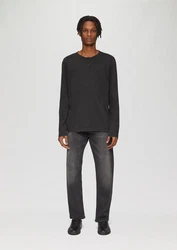 QS Langarmshirt Longsleeve Dunkelgrau/Grau/Schwarz/Hellgrau
