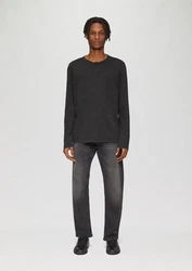QS Langarmshirt Longsleeve Dunkelgrau/Grau/Schwarz/Hellgrau