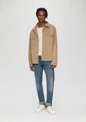 QS Langarmshirt Longsleeve Weiß/Beige/Creme/Khaki