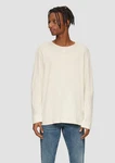 QS Langarmshirt Longsleeve Weiß/Beige/Creme/Khaki