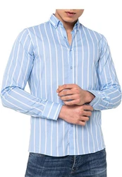 RedBridge Langarmhemd Hellblau/Blau/Dunkelblau