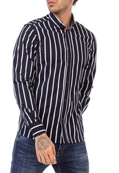 RedBridge Langarmhemd Dunkelblau/Hellblau/Schwarz