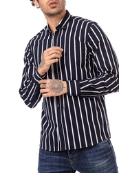 RedBridge Langarmhemd Dunkelblau/Hellblau/Schwarz