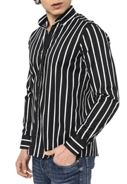 Langarmhemd im gestreiften Design Optimal fr Freizeit und Bro
