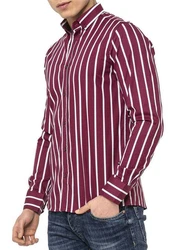RedBridge Langarmhemd Dunkelrot/Bordeaux/Lila/Rot