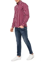 RedBridge Langarmhemd Dunkelrot/Bordeaux/Lila/Rot