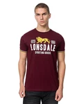 Lonsdale T-Shirt Blagh Braun/Bordeaux/Dunkelrot/Rot