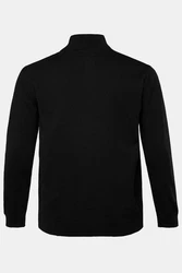 Boston Park Poloshirt Strickjacke Langarm Stehkragen 