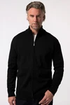 Boston Park Poloshirt Strickjacke Langarm Stehkragen 