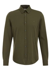 WE Fashion Businesshemd Dunkelgrün/Khaki