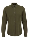 WE Fashion Businesshemd Dunkelgrün/Khaki
